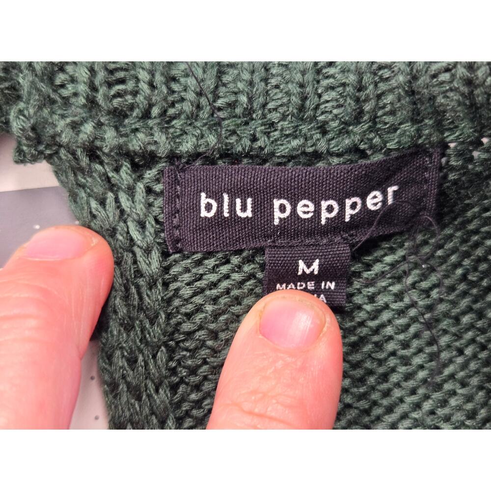 Blu Pepper Striped Knit Pullover Sweater Multicolor Women's Size Medium